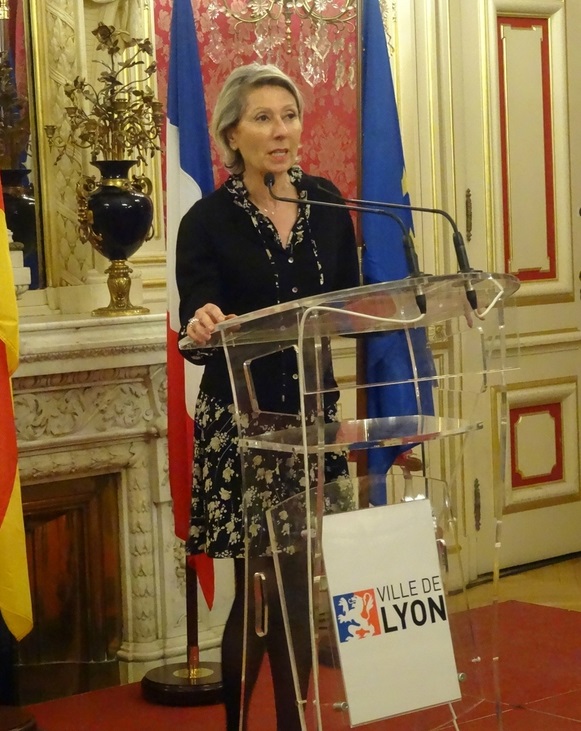 pani Myriam Picot, vice-prezydent metropolii lyońskiej ds kulturalnych i zarazem mer VII Dzielnicy Lyonu