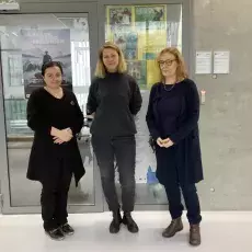 Od lewej: prof. Agnieszka Haas, Zofia Sucharska, prof. Marion Brandt