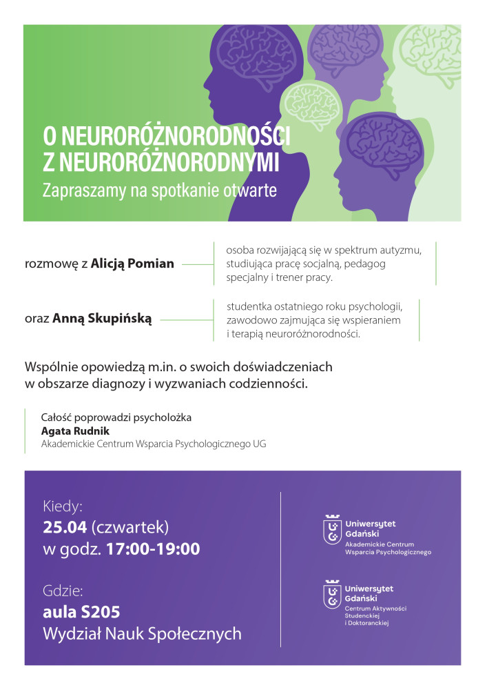 Spotkanie otwarte: O Neuroróżnorodności z Neuroróżnorodnymi 