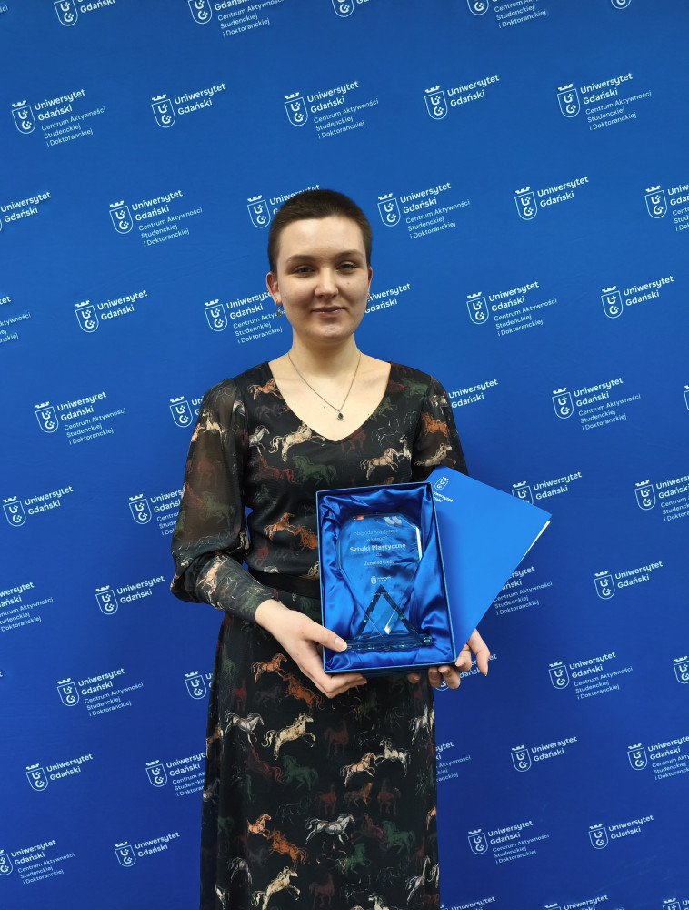  Laureaci Nagrody Artystycznej Rektora UG z Filologicznego: Zuzanna Cieśla w kategorii sztuk plastycznych