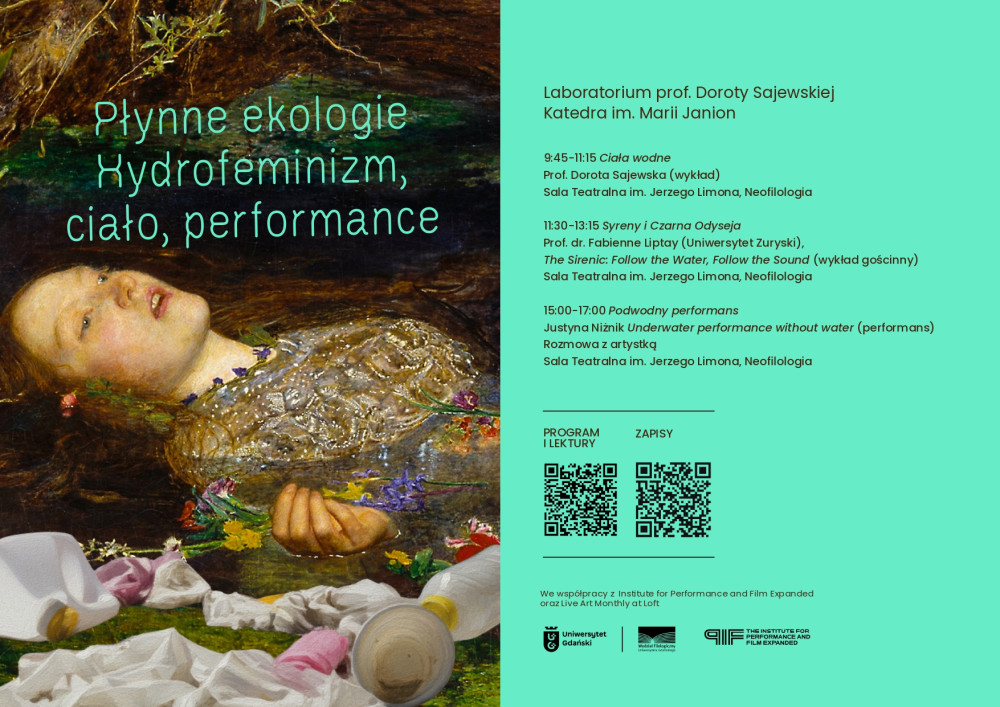 "Płynne ekologie: Hydrofeminizm, ciało, performance" - laboratorium profesor Doroty Sajewskiej w Katedrze Marii Janion