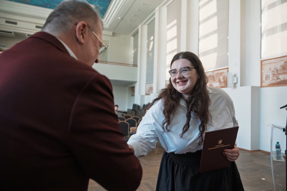 Anna Wardak studentka laureatką stypendium Marszałka Województwa Pomorskiego