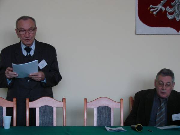 prof. Józef Bachórz i prof. Tadeusz Linkner na konferencji pt. Taniec w literaturze polskiej XIX i XX wieku.