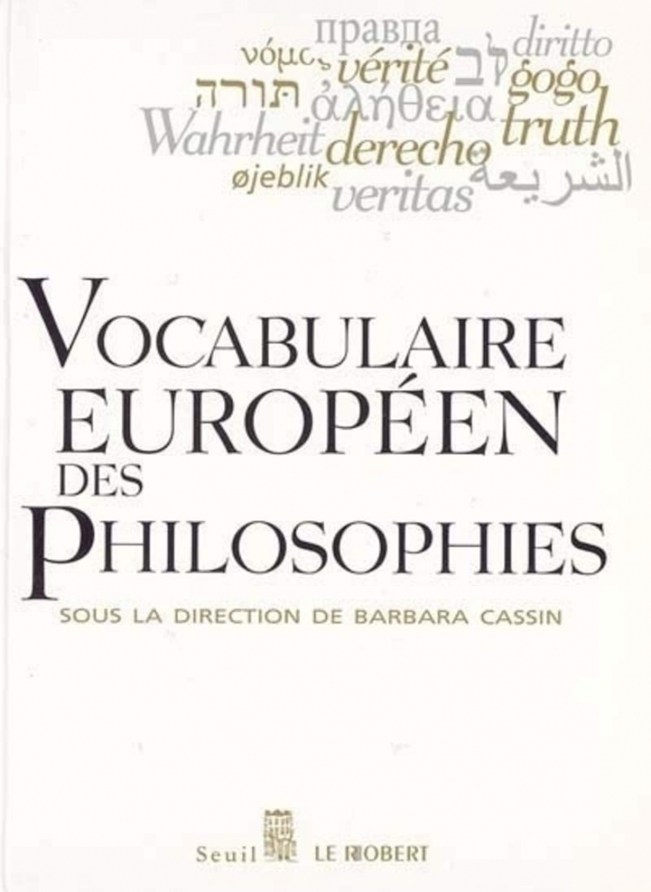 okładka francuskiego wydania słownika filozoficznych nieprzekładalników