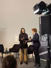 Prof. Borzyszkowska-Szewczyk odbiera nagrodę