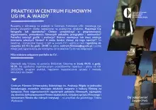 Praktyki studenckie w Centrum Filmowym im. Andrzeja Wajdy