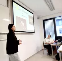 p. Karolina Adamczyk podczas prezentacji