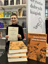 Książka dr Katarzyny Warskiej "Bruno Schulz idzie do szkoły" wyróżniona w Konkursie o Nagrodę Stowarzyszenia Wydawców Szkół Wyższych