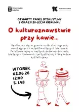 O kulturoznawstwie przy kawie... – zaproszenie na panel dyskusyjny z okazji 20-lecia kierunku