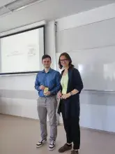 prof. Borzyszkowska-Szewczyk ze jednym ze studentów