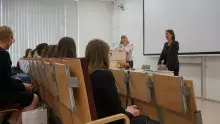 Spotkanie studentów linii fińskiej z Jej Ekscelencją Hanną Lehtinen, Ambasadorem Finlandii