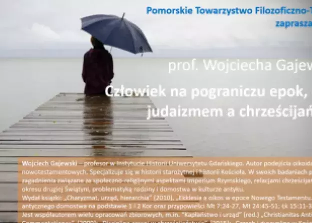 Wykład w Pomorskim Towarzystwie Filozoficzno-Teologicznym: prof. dr hab. Wojciech Gajewski
