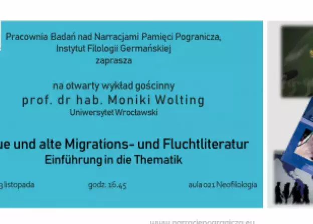 Wykład gościnny: prof. dr hab. Monika Wolting z Uniwersytetu Wrocławskiego