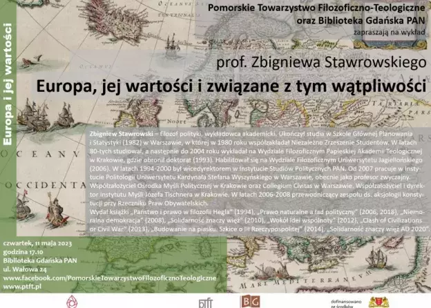 Wykład Profesora Zbigniewa Stawrowskiego "Europa, jej wartości i związane z tym wątpliwości…
