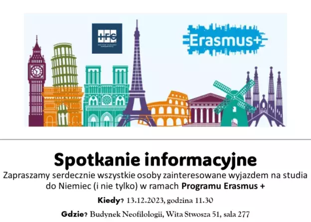 Spotkanie informacyjne ws. wyjazdów w ramach programu Erasmus+