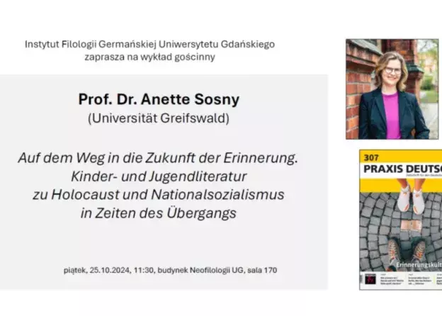 Wykład gościnny prof. dr Anette Sosny z Uniwersytetu w Greifswaldzie