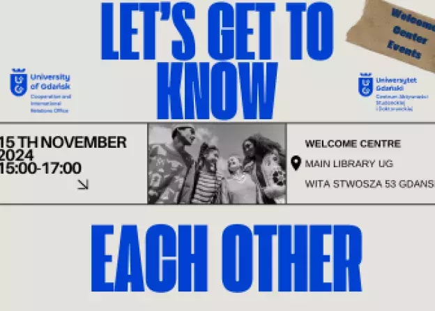 Let’s get to know each other! - workshop in Welcome Centre