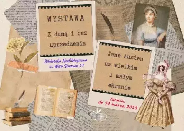 Wystawa „Z dumą i bez uprzedzenia. Jane Austen na wielkim i małym ekranie" w Bibliotece…