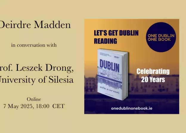 Ambasada Irlandii zaprasza na spotkanie on-line z Deirdre  Madden - One Dublin One Book