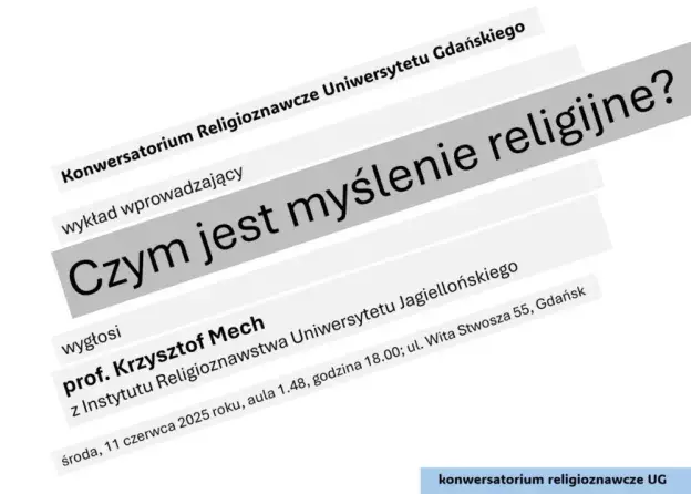 Posiedzenie OTWARTEGO Konwersatorium Religioznawczego UG 11 czerwca 2025 roku
