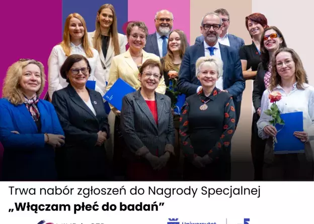 „Włączam płeć do badań” - nabór zgłoszeń do 4. edycji konkursu o Nagrodę Specjalną Rektora