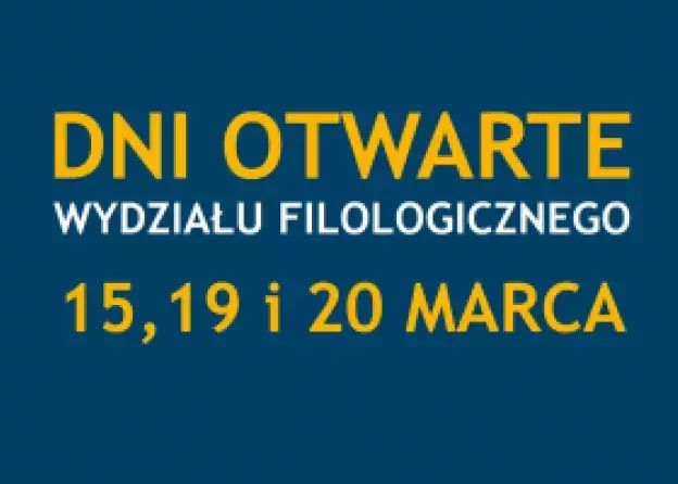Dni otwarte #filologicznegoug 19 i 20 marca 2019