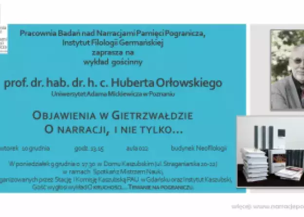 Wykłady gościnne prof. dr. hab. dr. h. c. Huberta Orłowskiego