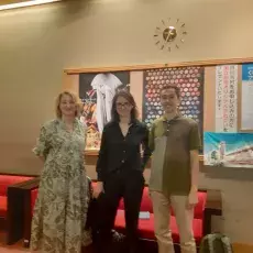  Besuch im Kabuki-Theater, Prof. Goro Kimura, Prof. Miłosława Borzyszkowska-Szewczyk, Dr. habil. Eliza Szymańska