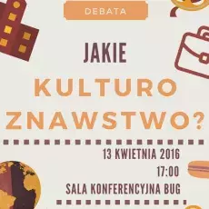 Druga Debata Kulturoznawcza - plakat